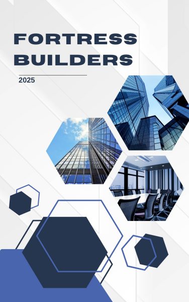 Blue and White Modern Business Book Cover